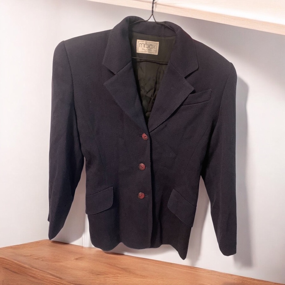 Vintage Mr.Jax 100% wool navy blue jacket blazer
